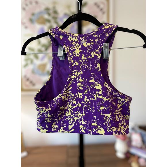 Fabletics Deva Midi Medium Impact Sports Bra Floral Breakdown Womens Size Medium - Picture 7 of 9